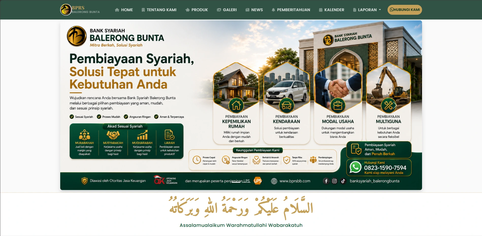 BPR Syariah Balerong Bunta Website